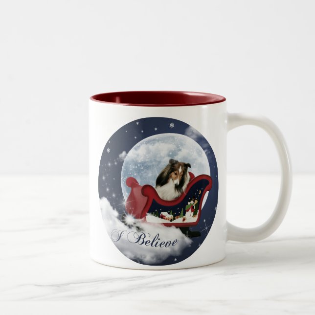 Tasse 2 Couleurs Étagère magique de Noël (Droit)