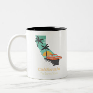 Tasse 2 Couleurs État de Californie Sunny
