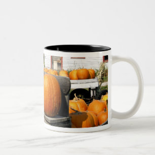 Tasse 2 Couleurs États-Unis, Vermont.Citrouilles