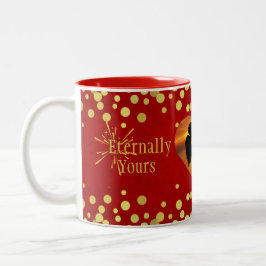 Tasse 2 Couleurs Eternellement votre Valentine's Day Red Gold Luxur