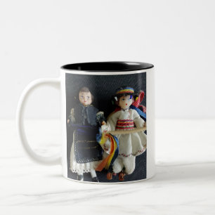 Tasse 2 Couleurs Étiquette de cadeau de mariage