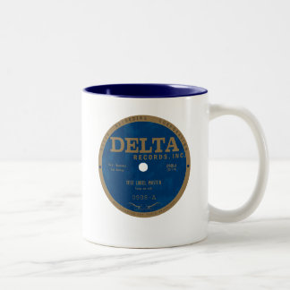 Tasse 2 Couleurs Étiquette Delta Enregistrements