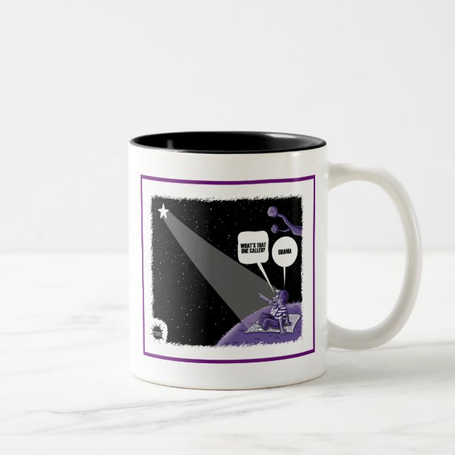 TASSE 2 COULEURS ÉTOILE - OBAMA (Droit)