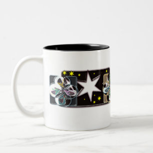 Tasse 2 Couleurs Étoiles de café à deux tons