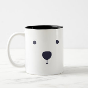 Tasse 2 Couleurs Étreintes d'ours blanc