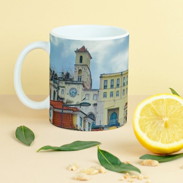 Tasse 2 Couleurs Europe Coffee Mug, Portugal Lisbonne Photographie, (Créateur téléchargé)