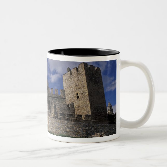 Tasse 2 Couleurs Europe, Espagne, Ponferrada, Leon. Modèle (Droit)