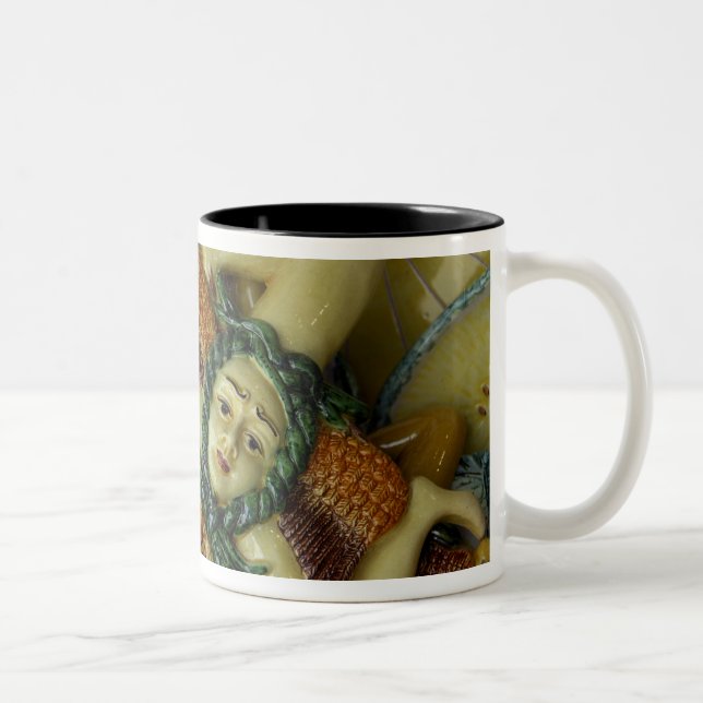 Tasse 2 Couleurs Europe, Italie, Sicile, Taormine. Traditionnel 9 (Droit)