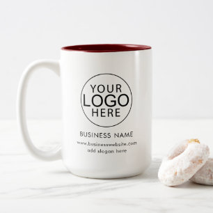 Tasse 2 Couleurs Événements d'entreprise Logo d'entreprise Personna