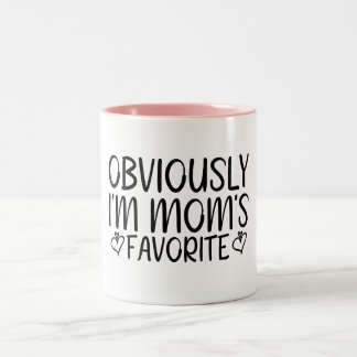 Tasse 2 Couleurs Évidemment, je suis le préféré de maman