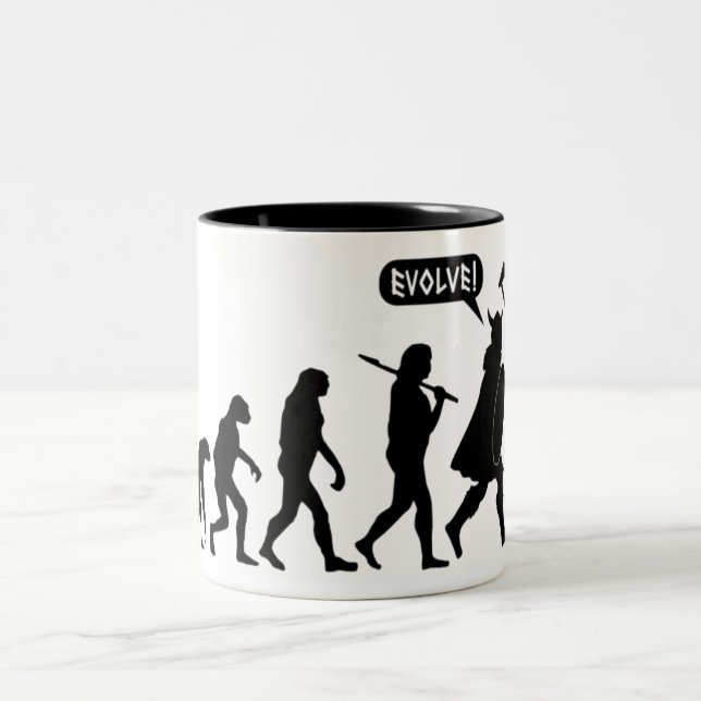 Tasse 2 Couleurs Évolution de Viking (Centre)