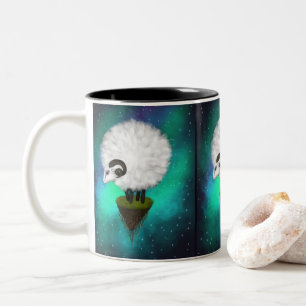 Tasse 2 Couleurs Ewe céleste : Le pâturage parmi les étoiles