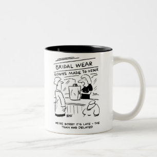 Tasse 2 Couleurs Excusez l'adjoint du magasin d'habillement nuptial