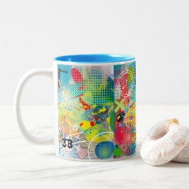 Tasse 2 Couleurs Explosion de couleur
