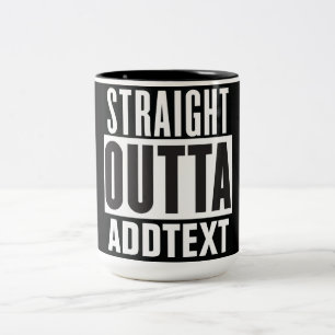 Tasse 2 Couleurs Extrémité droite ajoutez votre texte