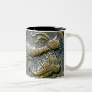 Tasse 2 Couleurs Face de pièce de monnaie dépeignant le Turc casqué