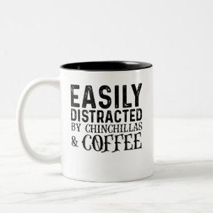 Tasse 2 Couleurs Facilement Distrait Par Les Chinchillas Et Le Café