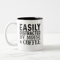 Facilement Distrait Par Souris Et Café