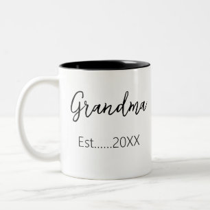 Tasse 2 Couleurs Faire-part grand-mère établie Personnaliser
