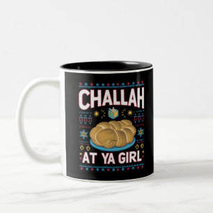 Tasse 2 Couleurs Fais lui du pain Challah Fille drôle de nourriture