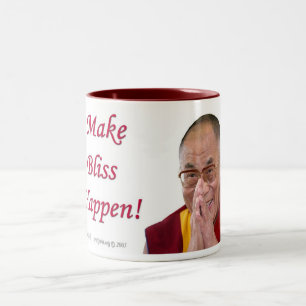 Tasse 2 Couleurs Faites le bonheur se produire ! - Dalai Lama