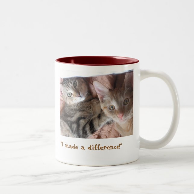Tasse 2 Couleurs "Faites une différence " (Droit)