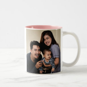 Tasse 2 Couleurs Famille personnalisée à deux faces