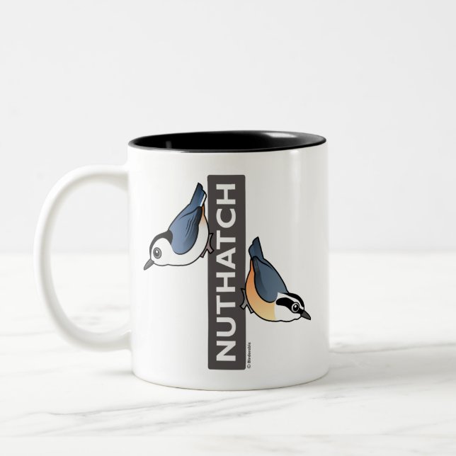 Tasse 2 Couleurs Fan de sittelle (Gauche)