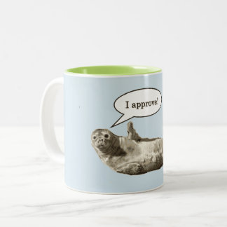 Tasse 2 Couleurs Fantaisie du jeu d'approbation