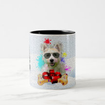 Fantaisie mignonne chien Westie Noël