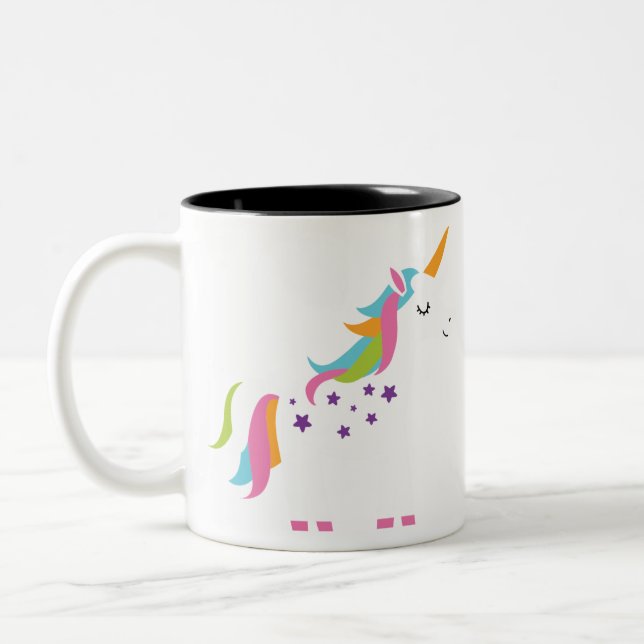 Tasse 2 Couleurs Fantastique licorne (Gauche)