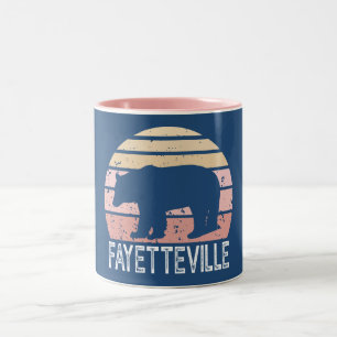 Tasse 2 Couleurs Fayetteville Arkansas Ours Rétro