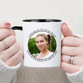Tasse 2 Couleurs Félicitations à Notre Grad ! Photo - Classe 20xx