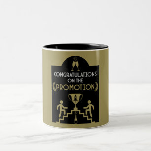 Tasse 2 Couleurs Félicitations Promotion de l'emploi