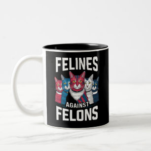 Tasse 2 Couleurs Félins contre les criminels 