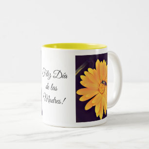 Tasse 2 Couleurs Feliz Día de las Madres taza de café Coff à deu