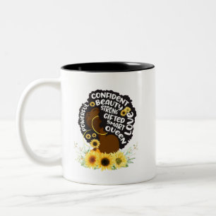Tasse 2 Couleurs Femme noire