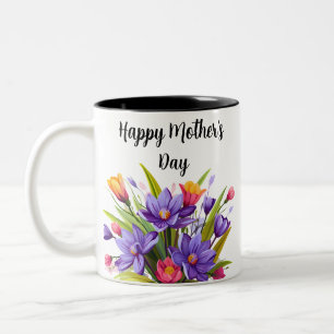 Tasse 2 Couleurs Fête des mères fleurs sauvages 2024