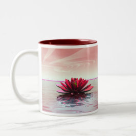 Tasse 2 Couleurs Fête des mères Lys d'eau rouge