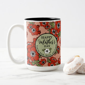 Tasse 2 Couleurs Fête des mères personnalisées