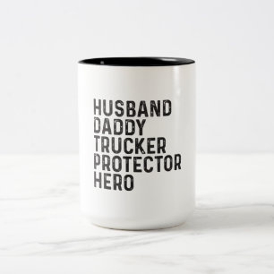 Tasse 2 Couleurs Fête des pères de camionneur de papa de mari de