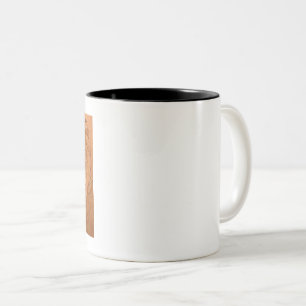Tasse 2 Couleurs Feuillages en bois sculpté Imprimer