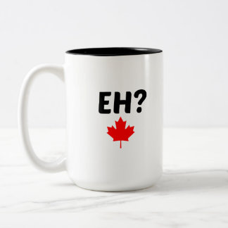 TASSE 2 COULEURS FEUILLE DE CARTOGRAPHIE EH CANADA