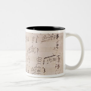 Tasse 2 Couleurs Feuille de score de 'clair de lune Sonata