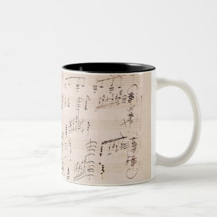 Tasse 2 Couleurs Feuille de score de 'clair de lune Sonata