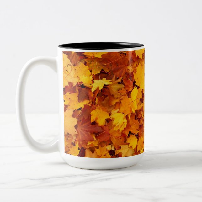 Tasse 2 Couleurs Feuilles d'automne (Gauche)