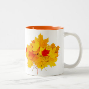 Tasse 2 Couleurs Feuilles d'érable