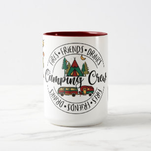 Tasse 2 Couleurs Feux, amis, Boissons Équipe de camping