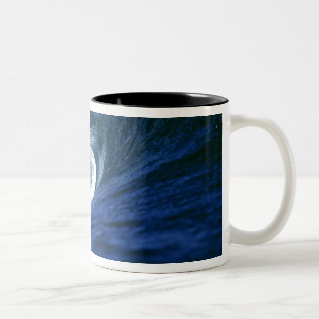 Tasse 2 Couleurs Fidji, Tavarua, Cloudbreak. Une vague (Droit)