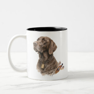 Tasse 2 Couleurs Field & Feather – Braque Allemand avec